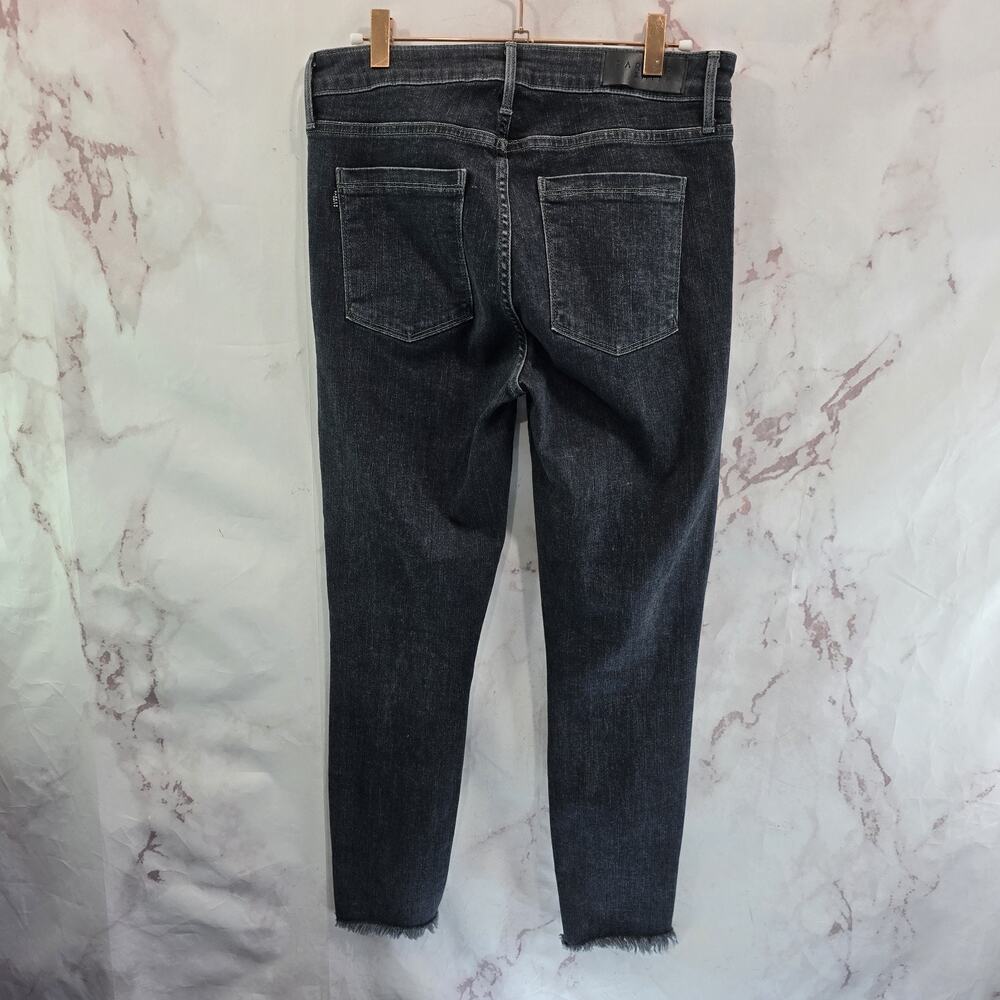 Parker Smith Jeans Womens 29 X 26 Black Skinny Denim High Rise Stretch